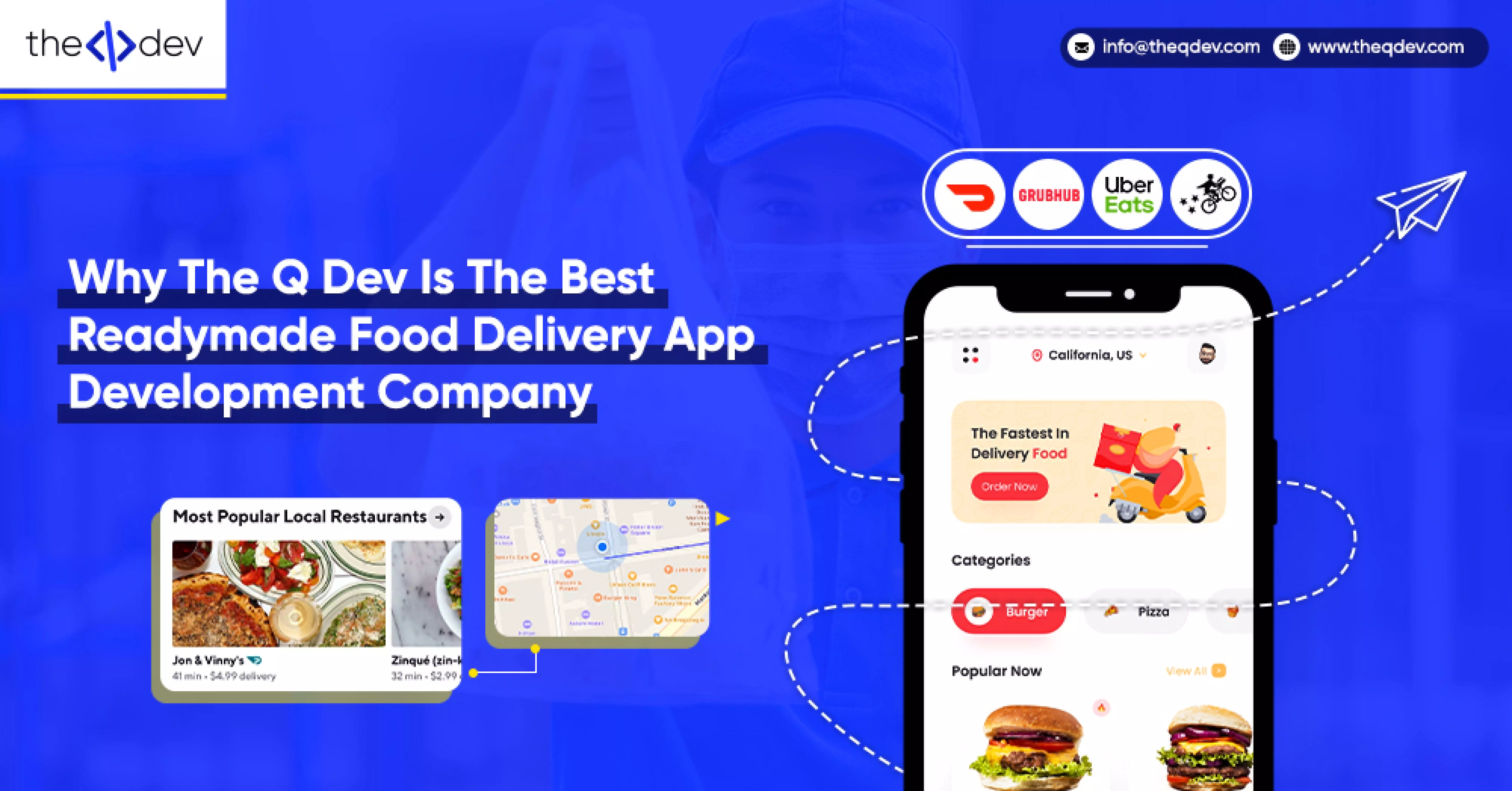 Why The Q Dev Is The Best Readymade Food Delivery App Development Company